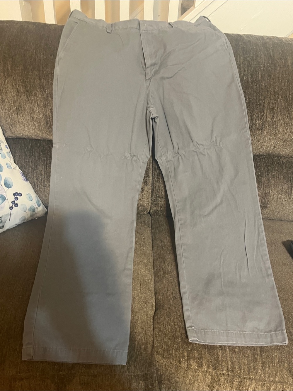 croft & barrow Light Gray Classic Fit Pants